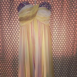 Elegant Multicolored Jovani Formal Gown, Size 2